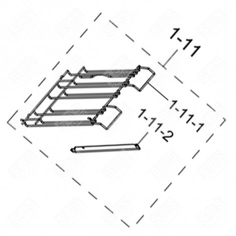 TELESKOPSCHIENEN-SET LINKS BACKOFEN, KÜCHENHERD - DG94-01404J