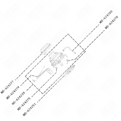 WIDERSTAND DICHTUNG (KENNZEICHNUNG MS-624277) NESPRESSO VERTUO PLUS KAFFEEMASCHINE, ESPRESSOMASCHINE - MS-624277