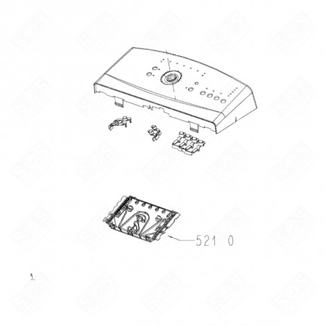 ELEKTRONIKKARTE, LEISTUNGSMODUL (KENNZEICHNUNG 5210) WASCHMASCHINE - 481010882295, C00502563