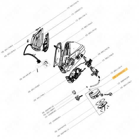 DAMPFKESSELSTÜTZE (REFERENZNUMMER CS-10000582) BÜGELEISEN, DAMPFBÜGELSTATION - CS-10000582, CS10000582