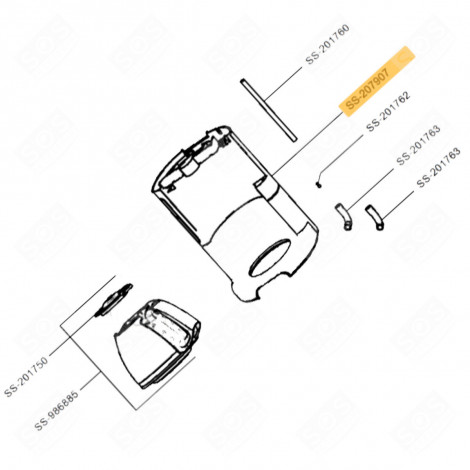 KÖRPER (KENNZEICHNUNG NR. SS-207907) KAFFEEMASCHINE, ESPRESSOMASCHINE - SS-207907, SS207907