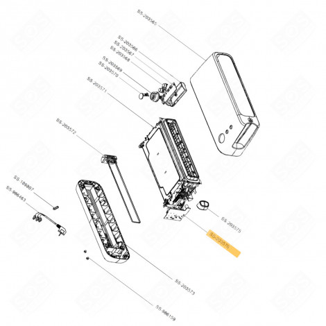 ELEKTRONISCHE LEISTUNGSKARTE (BEZUGSZEICHEN NR. SS-203576) KLEINE HAUSHALTSGERÄTE - SS-203576, SS203576