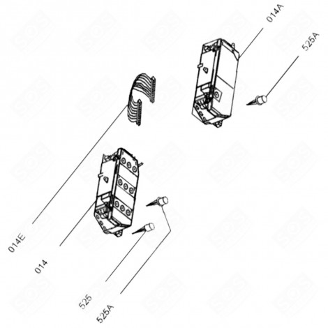 ELEKTRONIKKARTE (BEZUGSNUMMER 014) ORIGINAL GESCHIRRSPÜLER, SPÜLMASCHINE - 1115312009, 1115731000