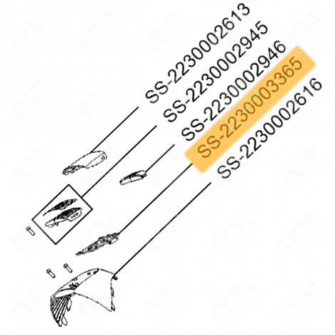 ELEKTRONISCHE KARTE (KENNZEICHNUNG NR. SS-2230003365) STAUBSAUGER - SS-2230003365,  SS-2230003331