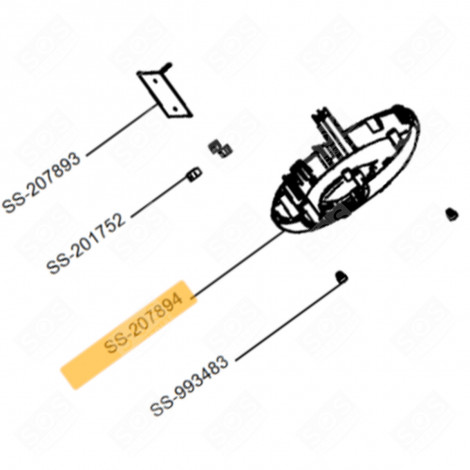 SOCKEL (KENNZEICHNUNG NR. SS-207894) KAFFEEMASCHINE, ESPRESSOMASCHINE - SS-7222032627, SS-207894