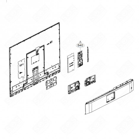 MOTHERBOARD REFERENZNUMMER 540 FERNSEHER & TV - EBU63930902