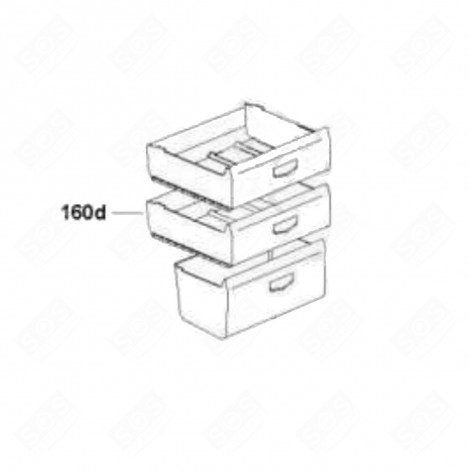 TIEFKÜHLFACH MITTE (KENNUNG 160D) KÜHLSCHRANK, GEFRIERSCHRANK - 49038775