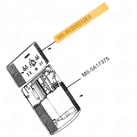 ELEKTRONISCHE STEUERUNGSKARTE (KENNUNG MS-8030001269) KAFFEEMASCHINE, ESPRESSOMASCHINE - MS-8030001269, MS8030001269