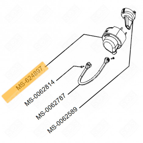 BUSE-VERBLENDUNG (KENNZEICHNUNG MS-624897) NESPRESSO PIXIE KAFFEEMASCHINE, ESPRESSOMASCHINE - MS-624897, MS624897