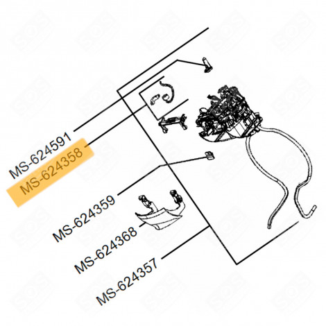 MAGNET MIT FLANSCH (KENNZEICHNUNG MS-624358) DOLCE GUSTO LUMIO KAFFEEMASCHINE, ESPRESSOMASCHINE - MS-624358, MS624358