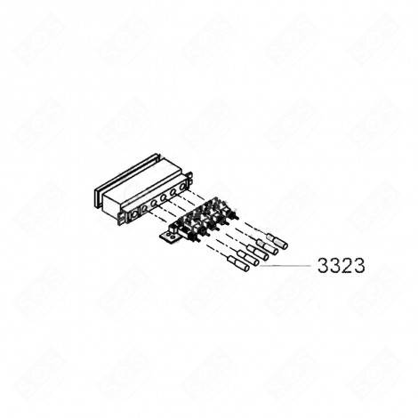 KNÖPFE KIT NUMMER 33 23 DUNSTABZUGSHAUBE - 480122101889, C00393055