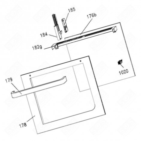 TÜRGLAS (KENNZEICHNUNG 178) BACKOFEN, KÜCHENHERD - 42819900