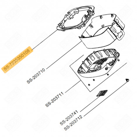 RING (KENNUNG NR. SS-7235350108) FRITTEUSE - SS-7235350108, SS-7222076510