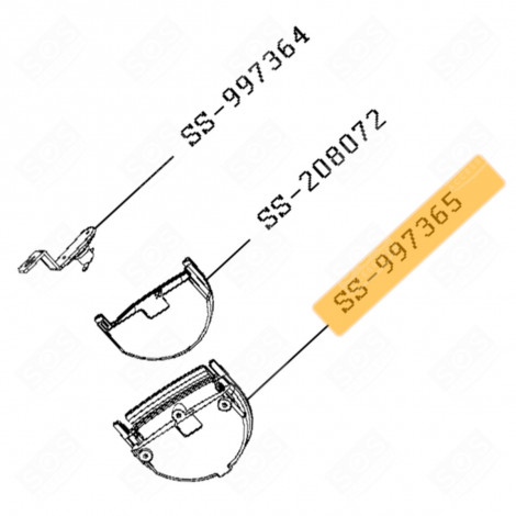 BEHÄLTERHALTERUNG (KENNZEICHEN NR. SS-997365) DAMPFGARER, DAMPFKOCHER - SS-204291, SS204291, SS-997365, SS997365