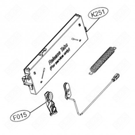 PLATINE (KENNZEICHNUNG NR. K251) GESCHIRRSPÜLER, SPÜLMASCHINE - EBR88900005