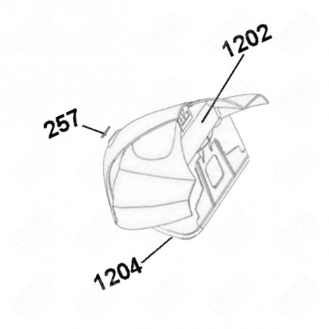 STAUBBEHÄLTER (REFERENZ NR. 1202) STAUBSAUGER - 48018846