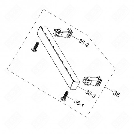 SET MIT SOCKEL UND SCHRAUBEN GESCHIRRSPÜLER, SPÜLMASCHINE - DD97-00311D