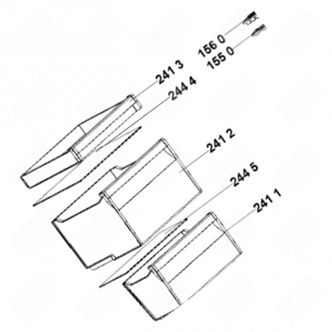 OBERFACH (GEFRIERTEIL) NR. 241 2 KÜHLSCHRANK, GEFRIERSCHRANK - C00386645, 481010808870