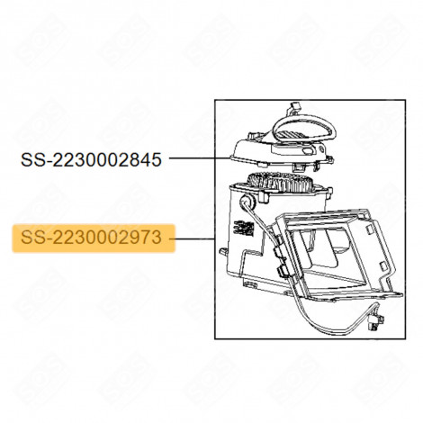 MOTOR + GEHÄUSE KOMPLETT STAUBSAUGER - SS-2230002973, SS2230002973