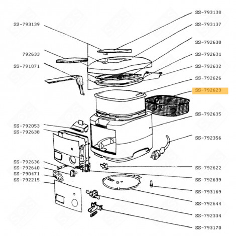 KORB (OHNE GRIFF, BEZUG N°SS-792623) FRITTEUSE - SS-792623