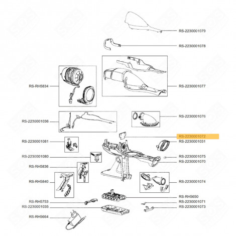 UNTERTEIL-SCHAUMSTOFF STAUBSAUGER - RS-2230001072