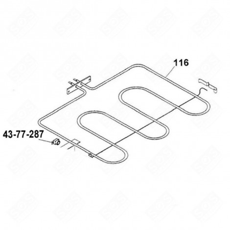 GRILLHEIZUNG BEZUG 116 BACKOFEN, KÜCHENHERD - 42825246, 42836666