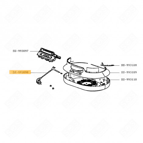 KABEL UND SICHERUNG (KENNZEICHNUNG SS-993098) DAMPFGARER, DAMPFKOCHER - SS-993098, SS993098