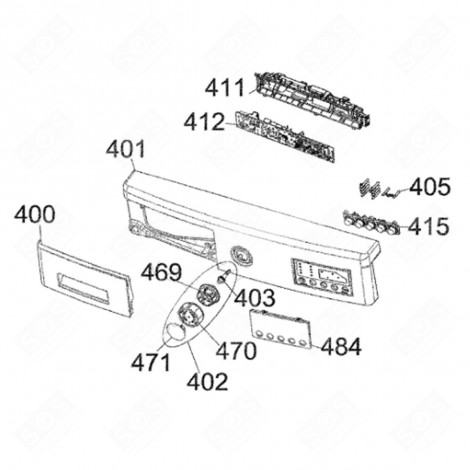 PROGRAMMIERREGLER (KENNZEICHEN 402) WASCHMASCHINE - 42112942