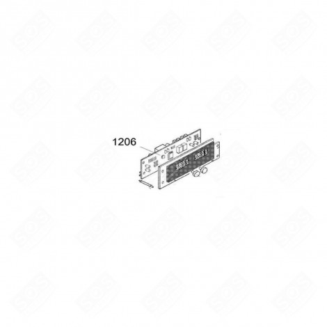 ELEKTRONIKKARTE (KENNZEICHNUNG 1206) BACKOFEN, KÜCHENHERD - 49044847