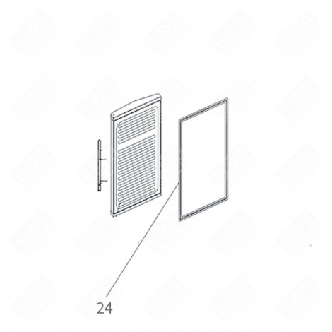 TÜRDICHTUNG REFERENZNUMMER 24 (GEFRIERFACH) KÜHLSCHRANK, GEFRIERSCHRANK - 0530021860, 49055676