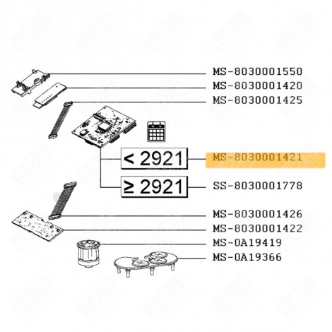 ELEKTRONISCHE KARTE KÜCHENMASCHINE - MS-8030001421, SS-8030002072