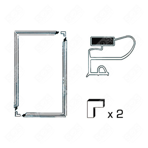 UNIVERSELLE TÜRDICHTUNG 1300X700MM KÜHLSCHRANK, GEFRIERSCHRANK - 0015978