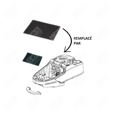 SCHAUMFILTER UND GEHÄUSE STAUBSAUGER - RS-2230000956, RS-2230001444