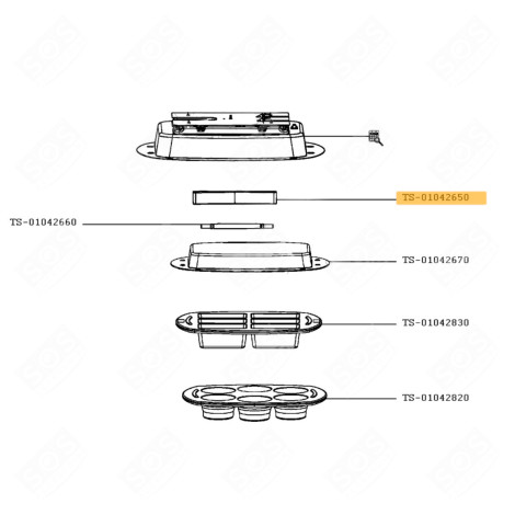 DICHTUNG KÜCHENMASCHINE - TS-01042651, TS-01042650