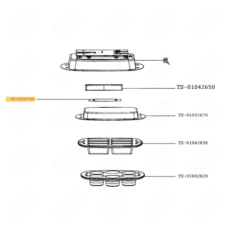 ACHSE KÜCHENMASCHINE - TS-01042661, TS-01042660