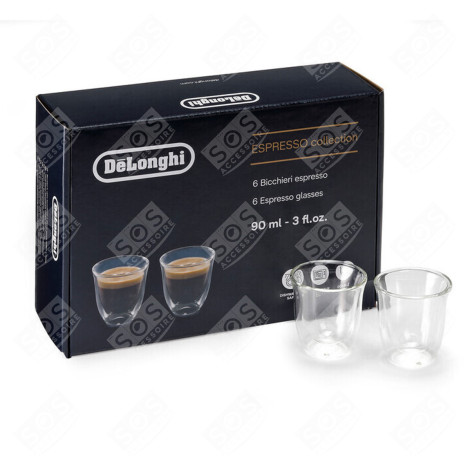 SET VON 6 ESSENTIAL COLLECTIONS TASSEN DLSC300 KAFFEEMASCHINE, ESPRESSOMASCHINE - 5513284431