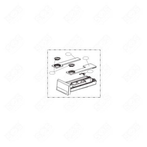 VOLLSTÄNDIGE WASCHMITTELSCHUBLADE WASCHMASCHINE - AGL30036335