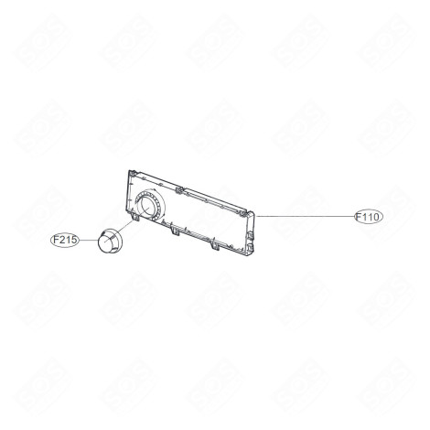 ELEKTRONIKPLATINE, ANZEIGEMODUL (KENNZ. F110) WASCHMASCHINE - EBR78597355 