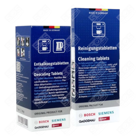 REINIGUNGS- UND ENTKALKUNGSTABLETTEN KAFFEEMASCHINE, ESPRESSOMASCHINE - 00311864, 00312295