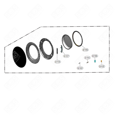 KOMPLETTER EINBLICK WÄSCHETROCKNER - ADC76086435