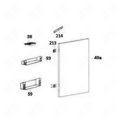 FLASCHENFACH (KENNZEICHNUNG 59) KÜHLSCHRANK, GEFRIERSCHRANK - 49125356