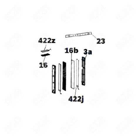 CARTE ÉLECTRONIQUE, MODULE LED KÜHLSCHRANK, GEFRIERSCHRANK - 49125001