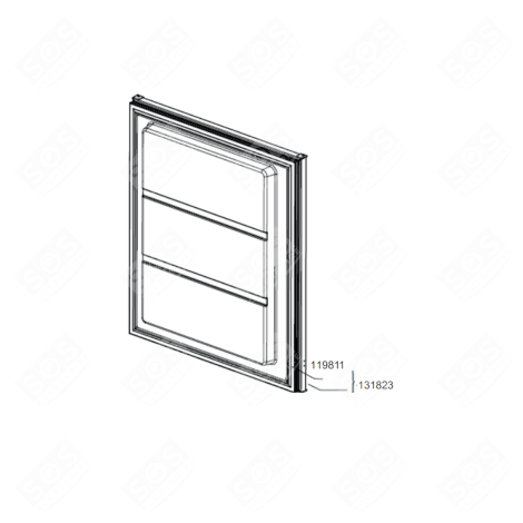 PORTE (PARTIE CONGÈLATEUR) KÜHLSCHRANK, GEFRIERSCHRANK - 69613B277