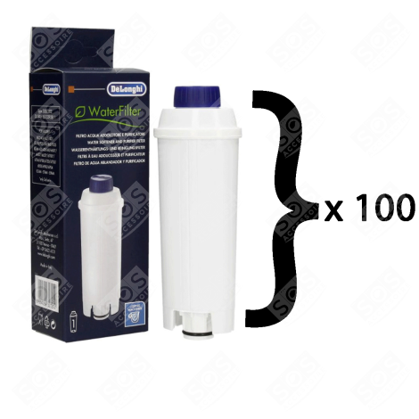 LOT DE 100 FILTRES ADOUCISSEUR D'EAU MODÈLES ECAM D'ORIGINE KAFFEEMASCHINE, ESPRESSOMASCHINE - 5513292811