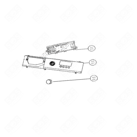 CARTE ÉLECTRONIQUE, MODULE DE COMMANDE WASCHMASCHINE - 422L71