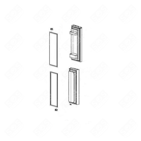 JOINT  (PARTIE CONGÉLATEUR) KÜHLSCHRANK, GEFRIERSCHRANK - 49115598