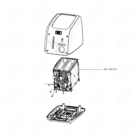 COMPARTIMENT CUISSON KLEINE HAUSHALTSGERÄTE - SS-208193, SS208193