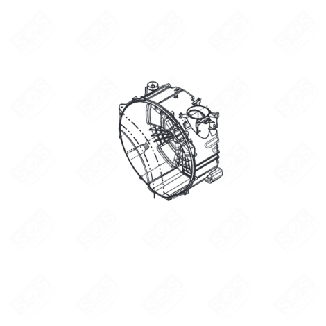 DEMI CUVE ARRIÈRE WASCHMASCHINE - AGM75471405, AJQ74554903