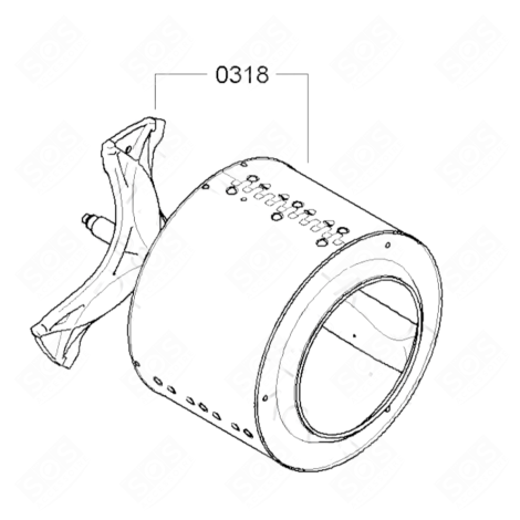 TAMBOUR COMPLET WASCHMASCHINE - 00686119