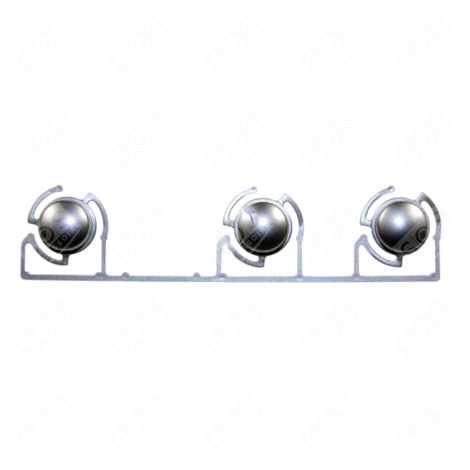 LOT DE 3 BOUTONS INOX BACKOFEN, KÜCHENHERD - 3303783108